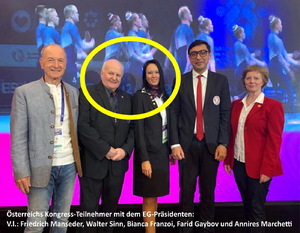 European Gymnastics: Bianca Franzoi und Walter Sinn wiedergewählt!